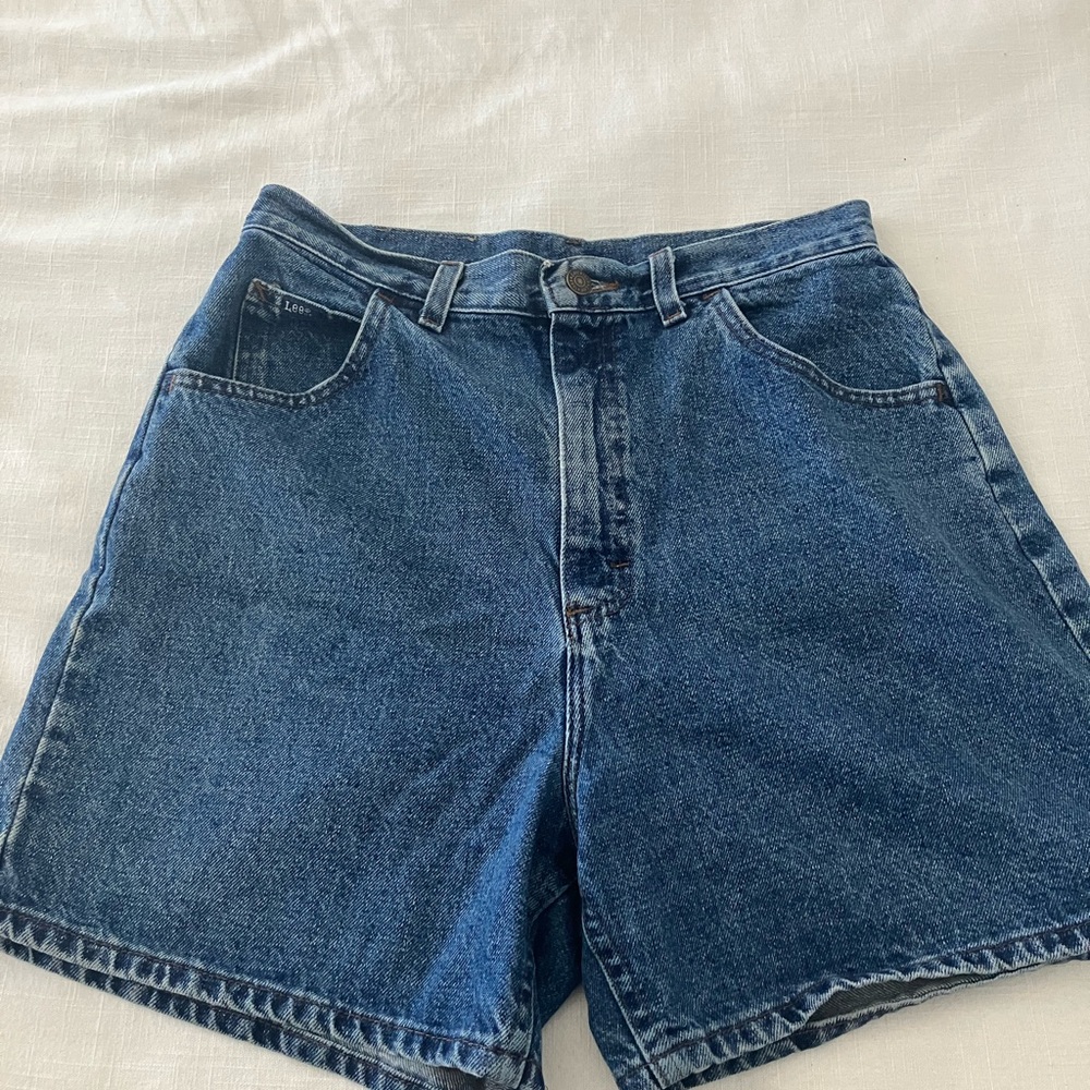 Lee Women's Dark Blue Jean Shorts